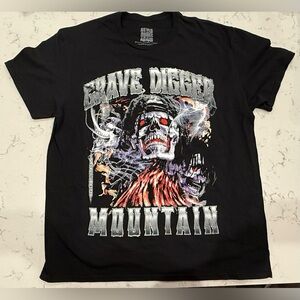 Never Broke Again Grave‎ Digger Mountain black T-shirt  Size XL